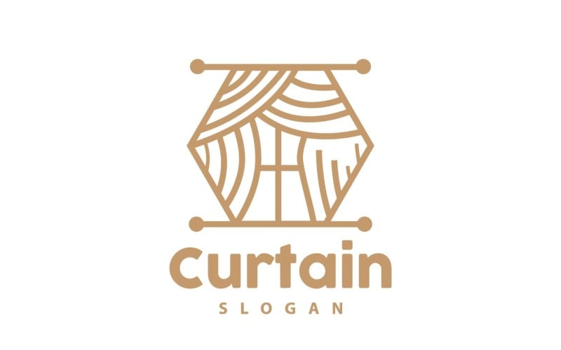 simple home decoration curtain logo v original