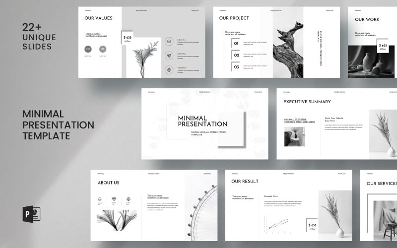 simple minimal presentation template original