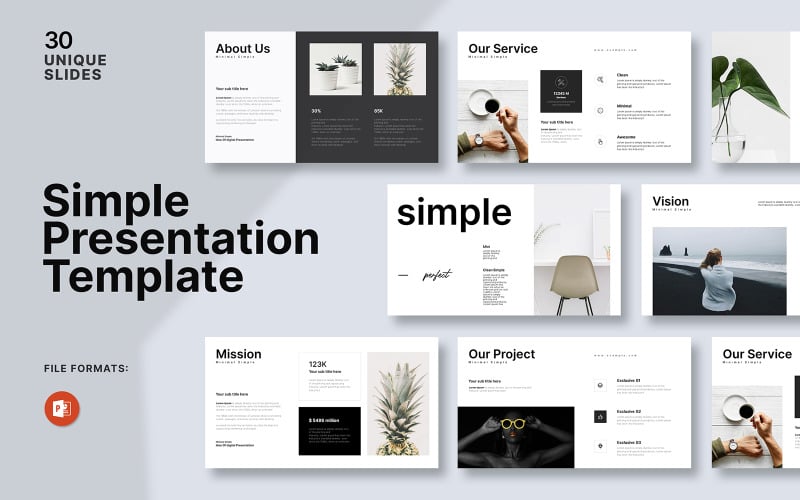 simple powerpoint presentation template original