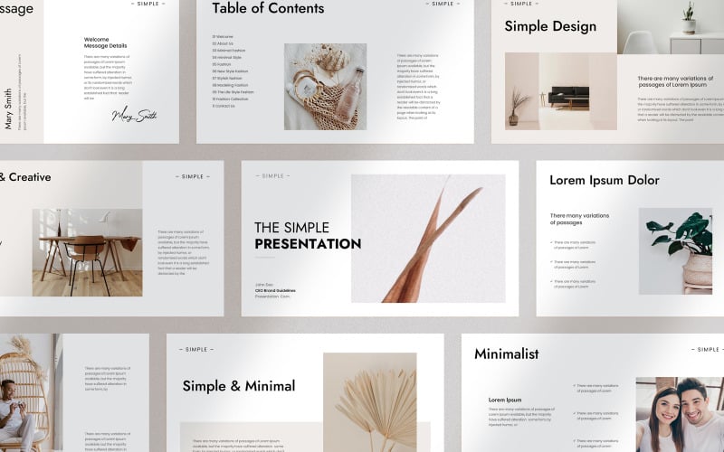 simple presentation template original