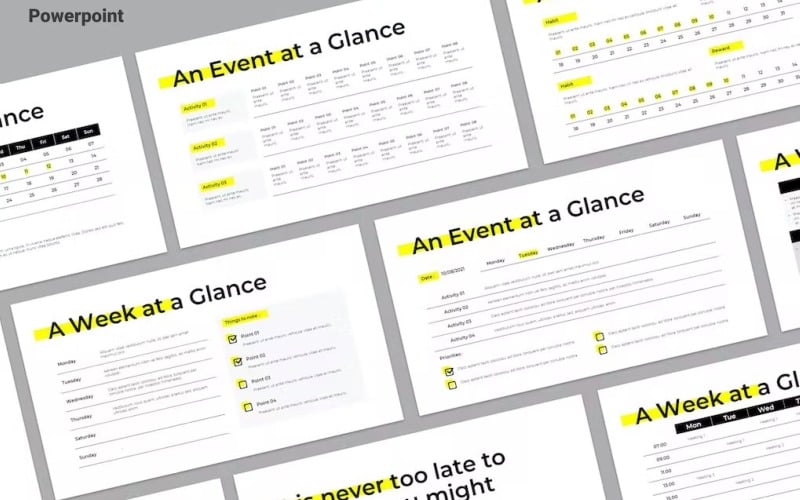 simple timeline project management powerpoint original