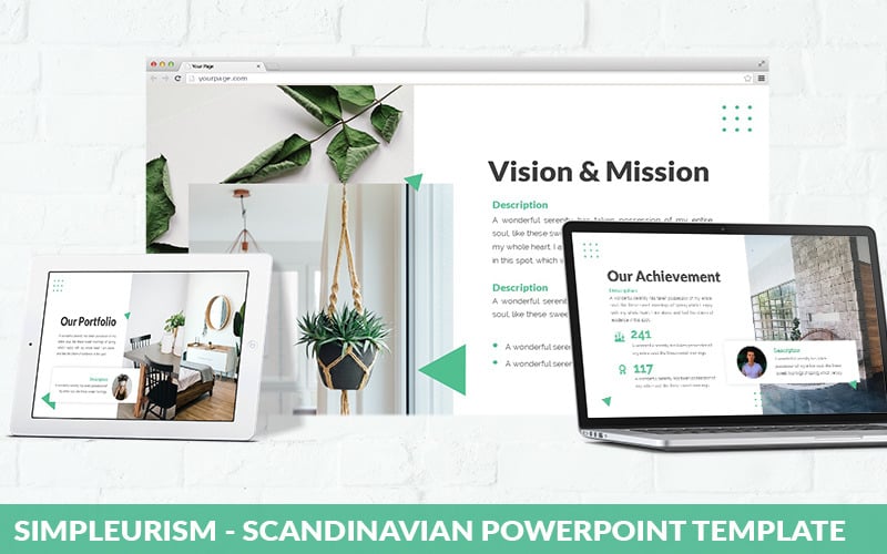 simpleurism scandinavian powerpoint template original