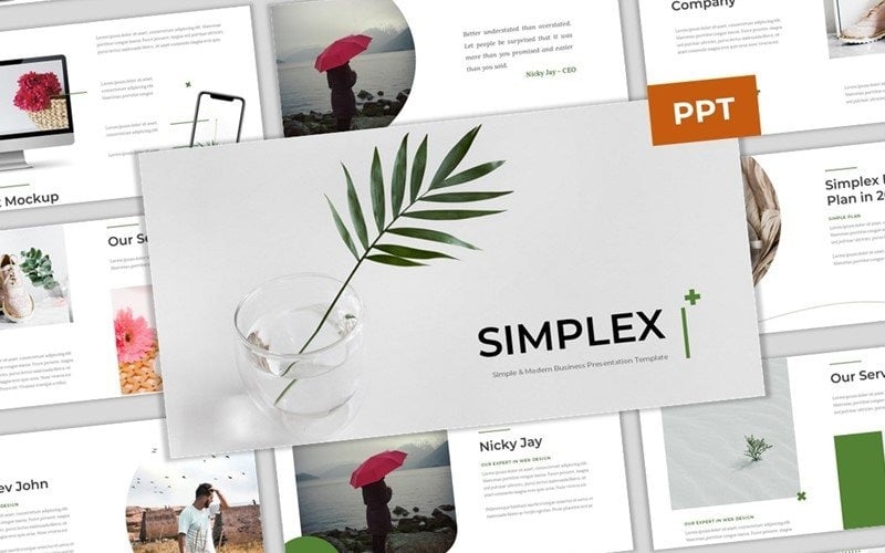 simplex simple amp modern business powerpoint template original
