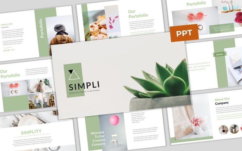 simpli simple amp modern business powerpoint template original