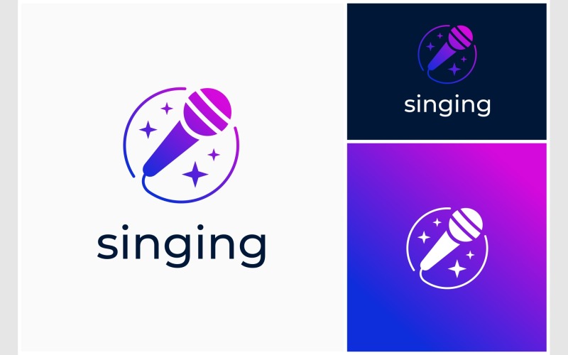 sing karaoke song music logo original