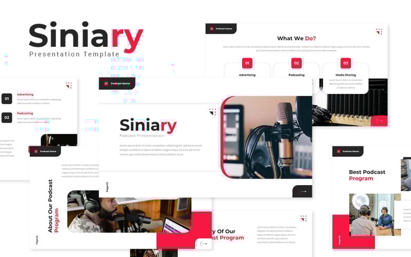 siniary podcast powerpoint template original