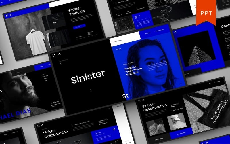 sinister powerpoint template original