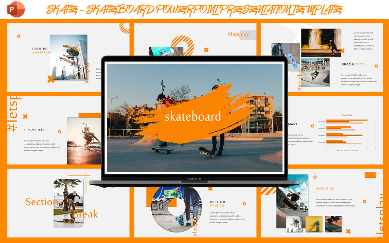 skate skateboard presentation template original