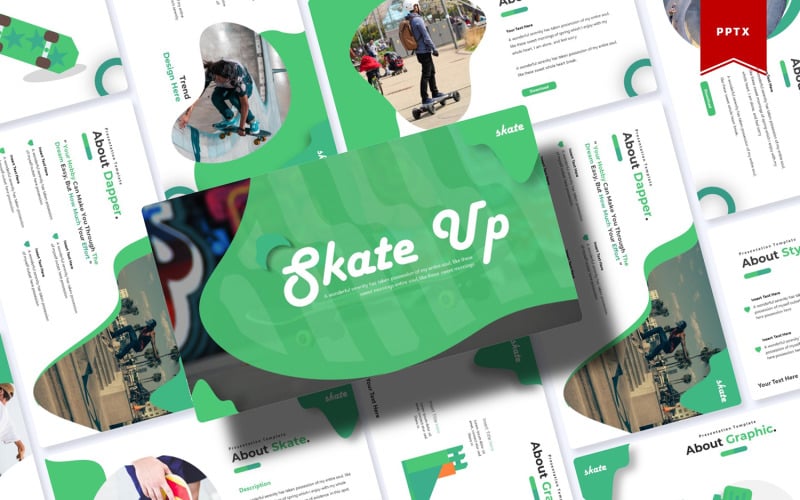 skate up powerpoint template original