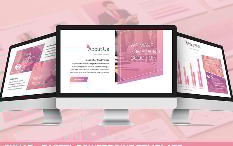 skuar pastel powerpoint template original