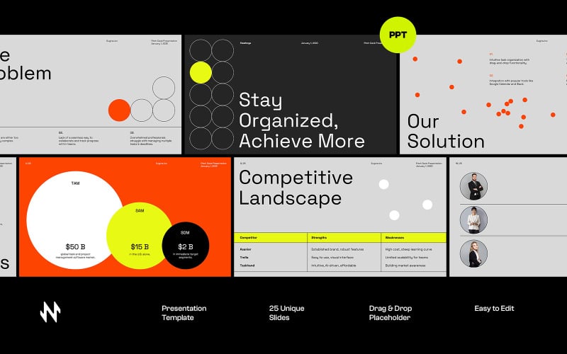 skylens saas pitch deck powerpoint original