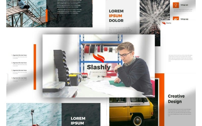 slashly powerpoint presentation templates original