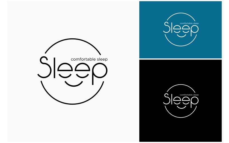 sleep bedtime text wordmark logo original