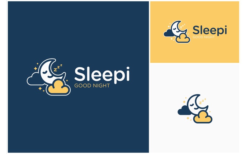 sleeping moon cloud dream logo original