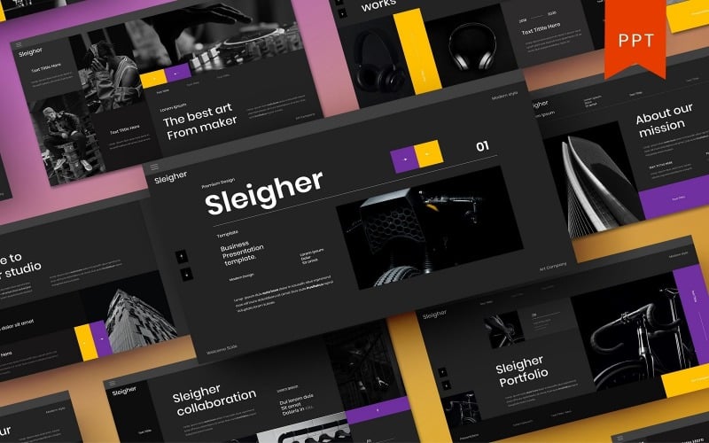 sleigher business powerpoint template original