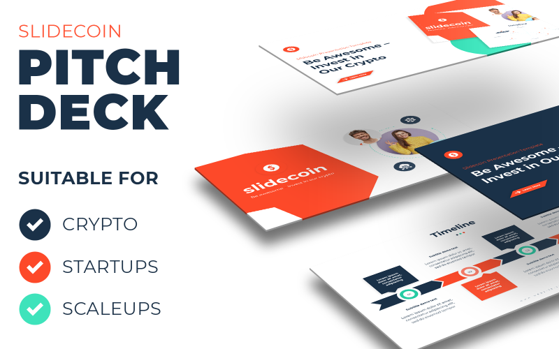 slidecoin pitch deck template for crypto startups and scaleups powerpoint original