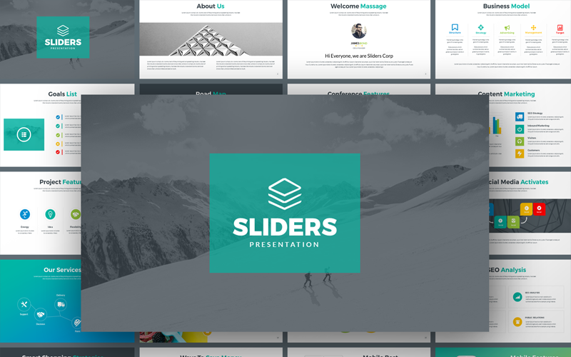 sliders multipurpose powerpoint template original