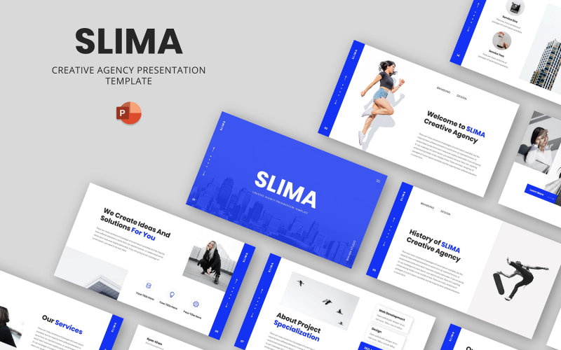 slima creative agency powerpoint template original