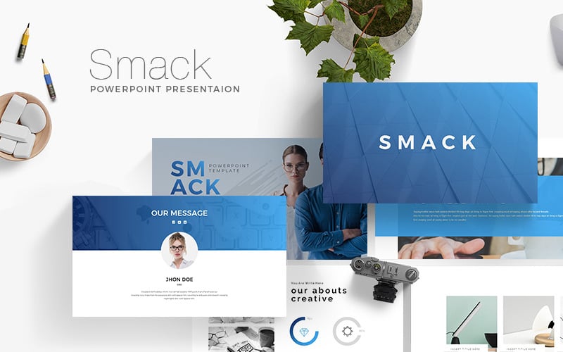 smack minimal powerpoint template original