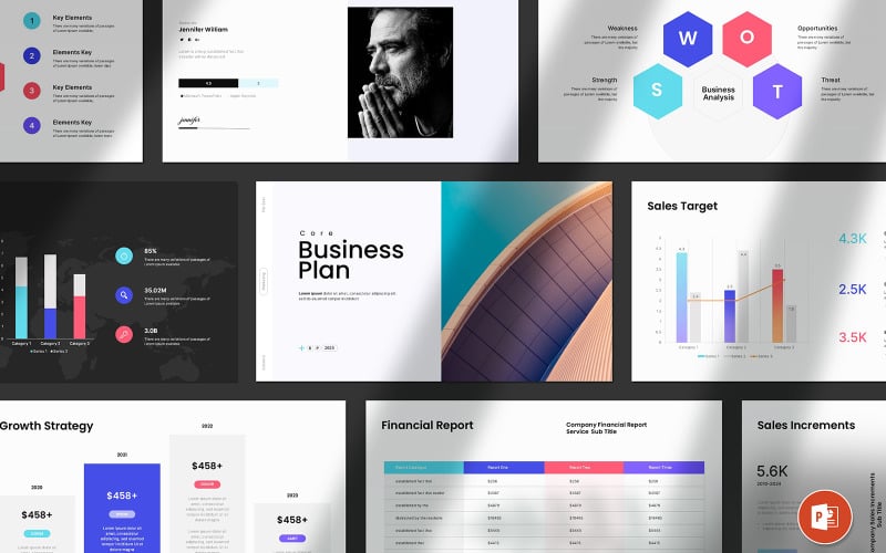smart business plan powerpoint template layout original