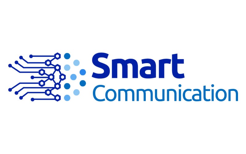 smart communication logo template original