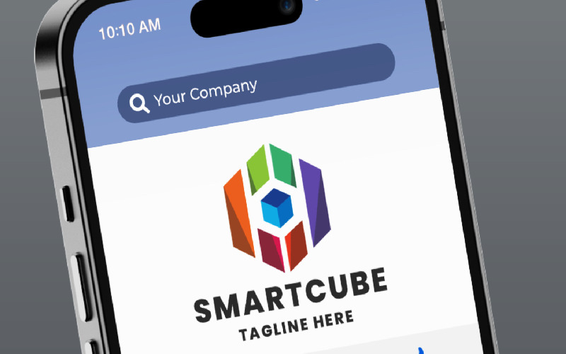 smart cube pro logo template original