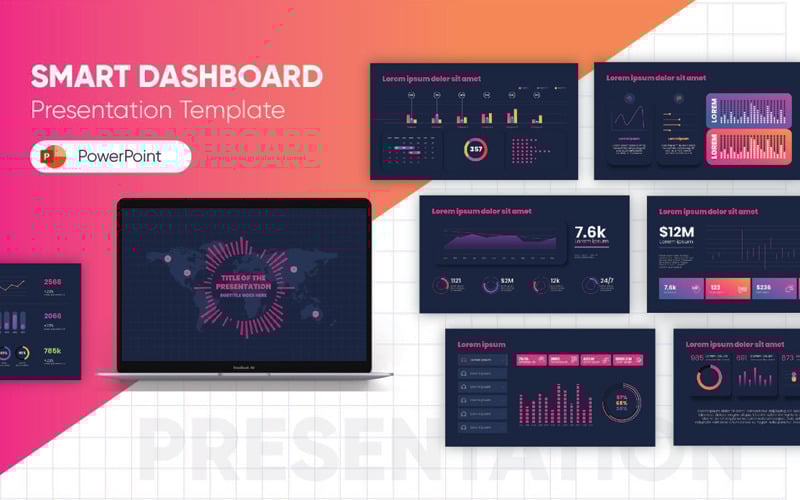 smart dashboard powerpoint template original