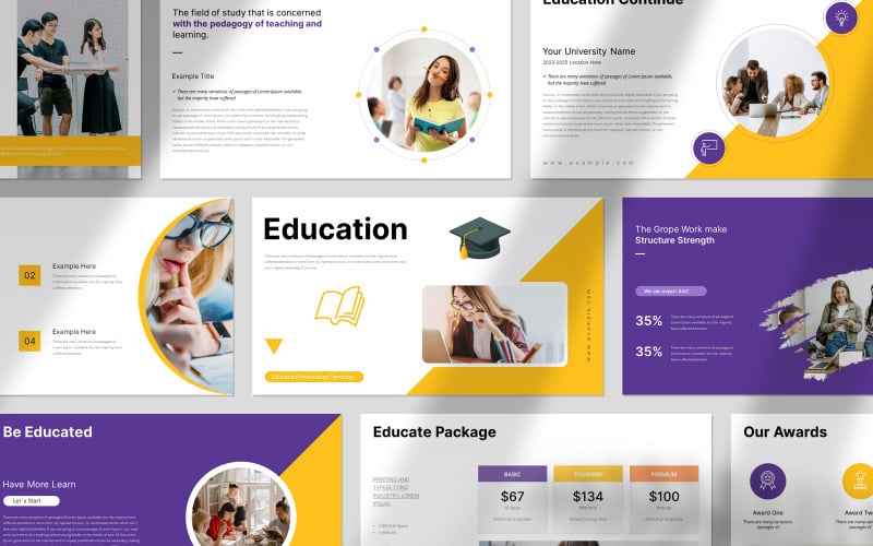 smart education presentation template original