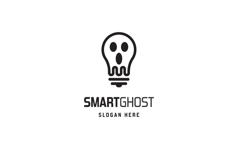smart ghost logo template original