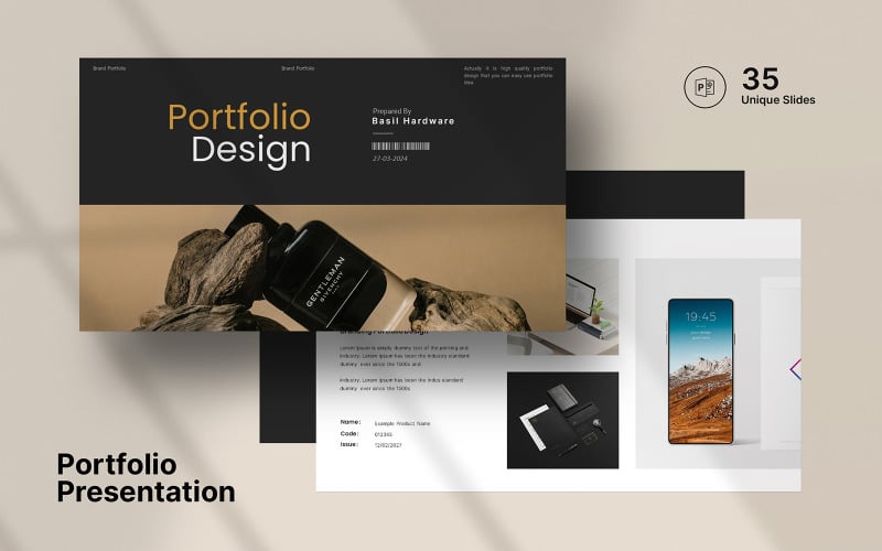 smart portfolio powerpoint presentation template original