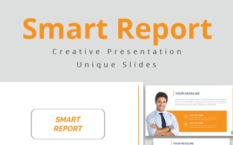 smart report powerpoint template original
