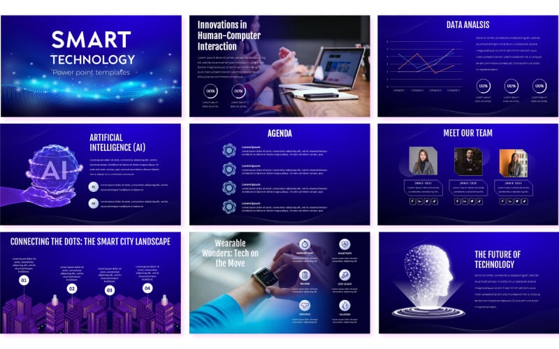 smart technology power point templates original