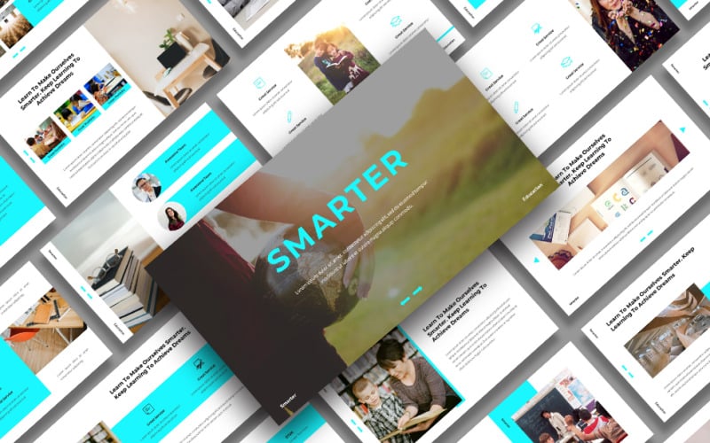 smarter education powerpoint template original