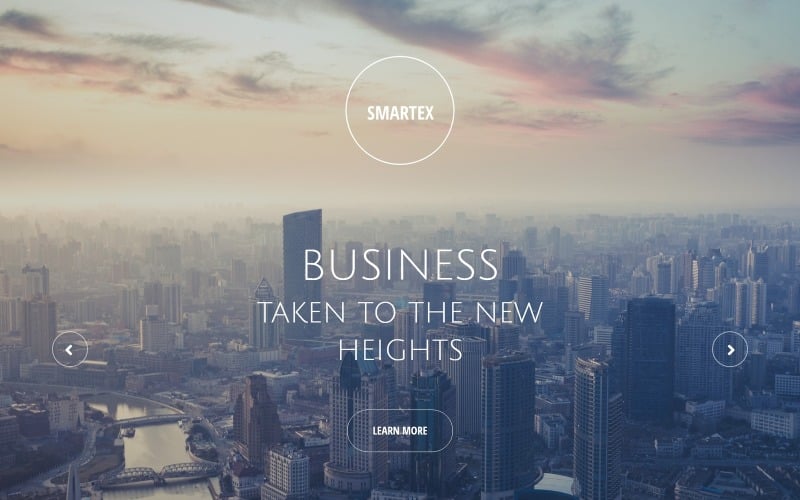 smartex business consulting clean html landing page template original