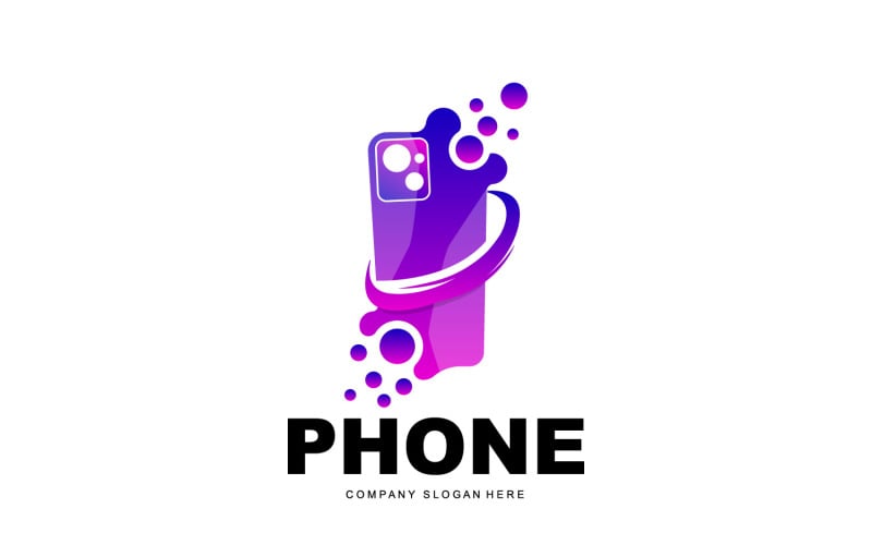 smartphone logo vector modern phone designv original
