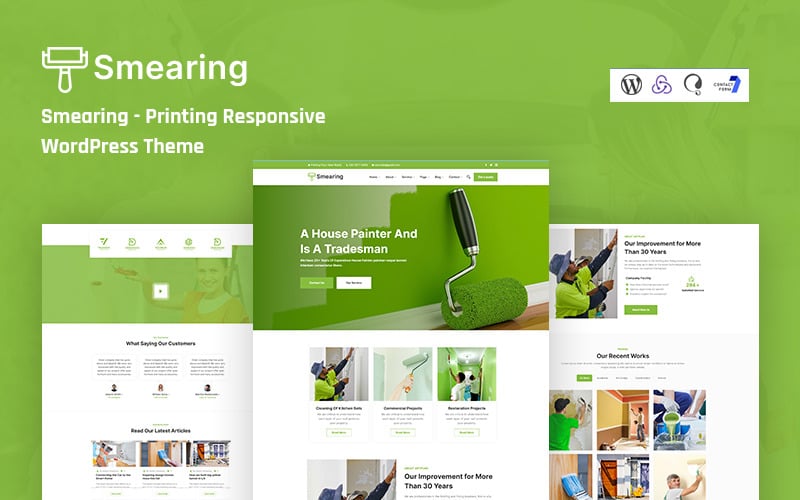 smearing printing company wordpress theme original