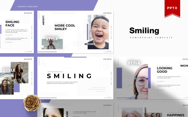 smiling powerpoint template original