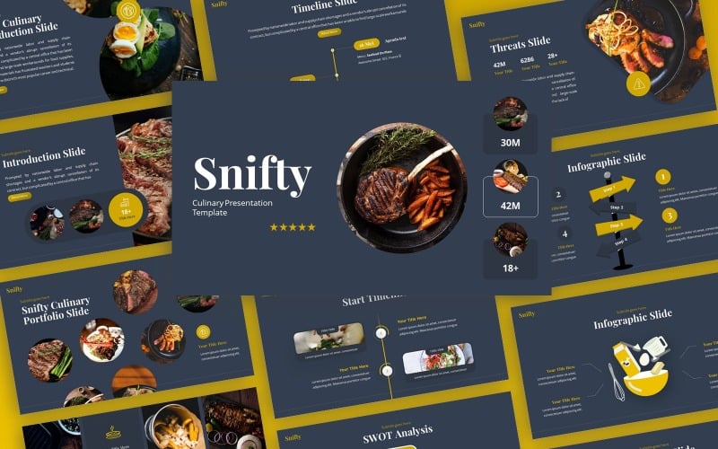 snifty culinary multipurpose powerpoint template original