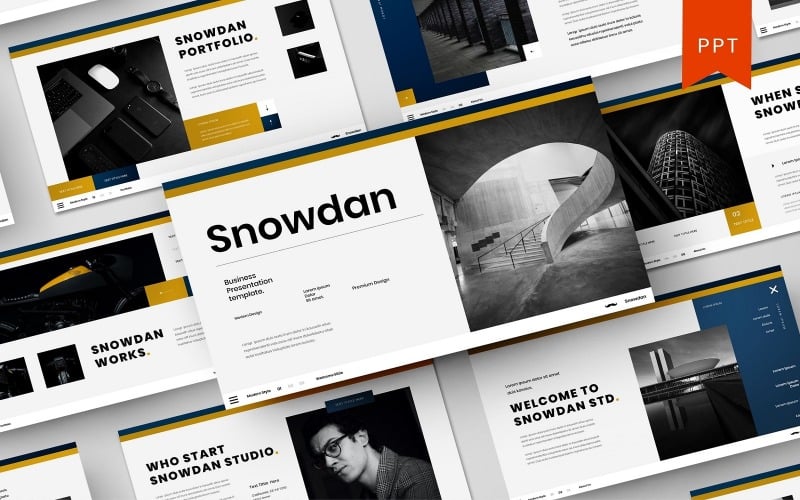 snowdan business powerpoint template original
