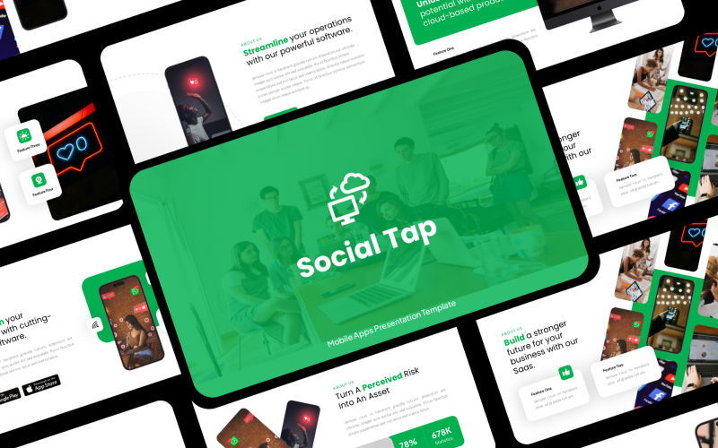 social ai amp saas software presentation original