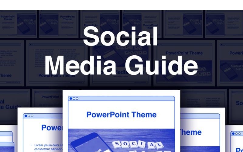 social media guide powerpoint template original