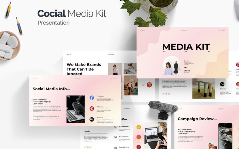 social media kit presentation original