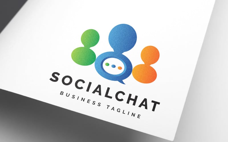 social media logo social chat logo communication logo design society logo original