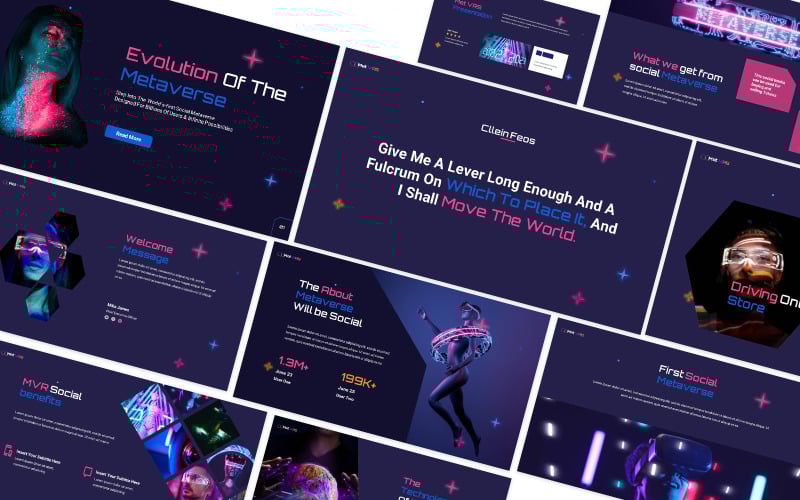 social media metaverse powerpoint presentation original