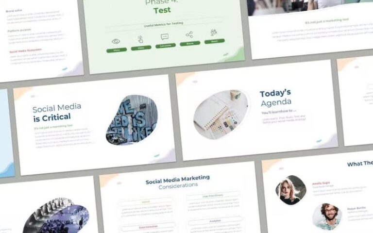 Social Media Strategy Powerpoint Templates Template Witch
