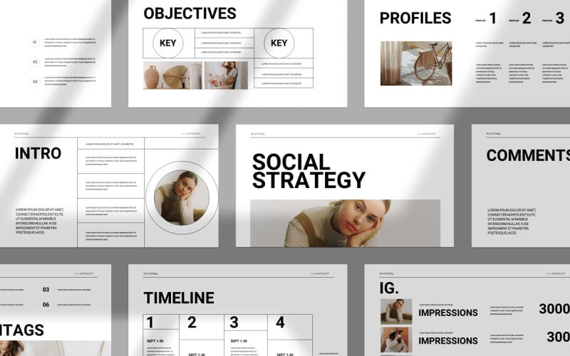 social strategy powerpoint presentation template original