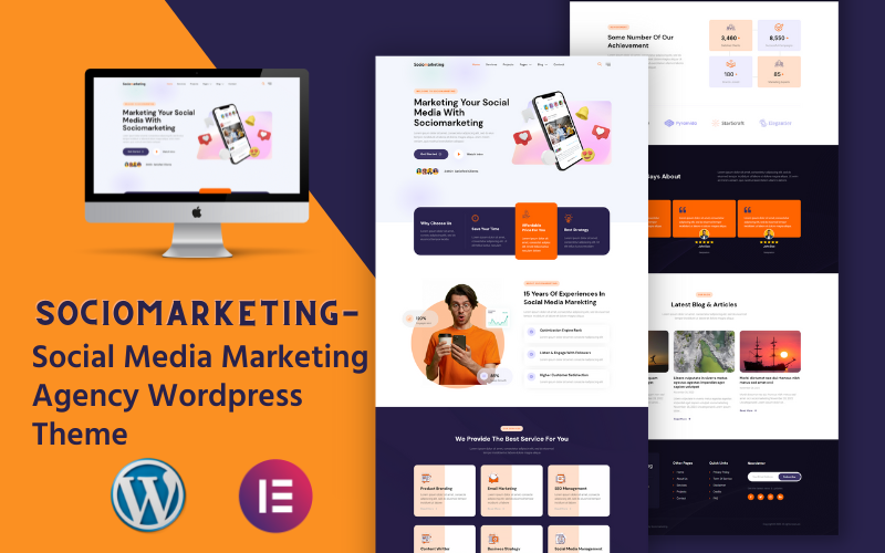 sociomarketing social media marketing agency wordpress theme original