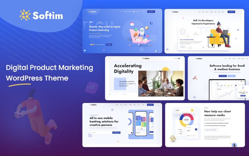 softim a saas wordpress theme to serve digital product marketing original