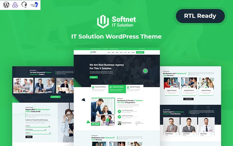 softnet it solution company responsive wordpress theme original