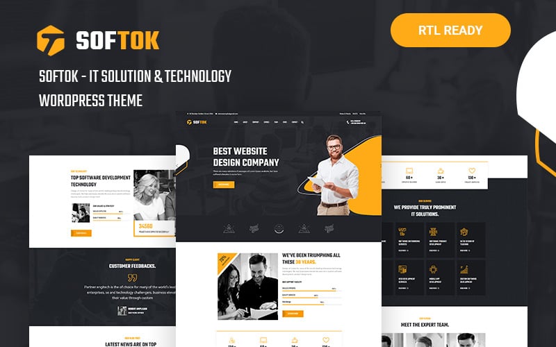 softok technology and it solution wordpress theme original